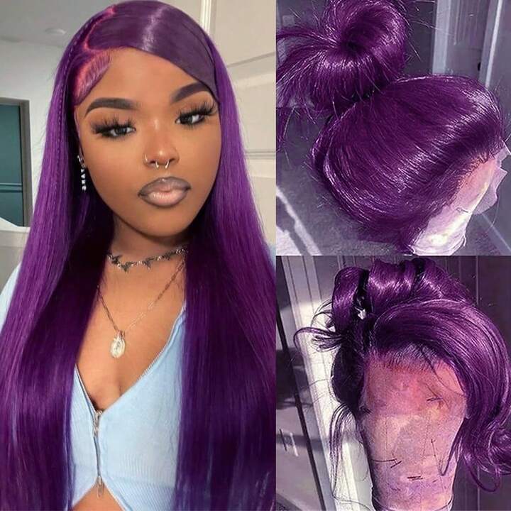 13X6 Free Part Platinum Blonde Lace Front Wigs 28 Inch Pre Plucked Long Straight Hair Wigs Glueless Soft Ash Blonde Colored Wigs Heat Resistant Fiber Hair Synthetic Lace Front Wigs For Women For Daily Christmas Party Cosplay Use
